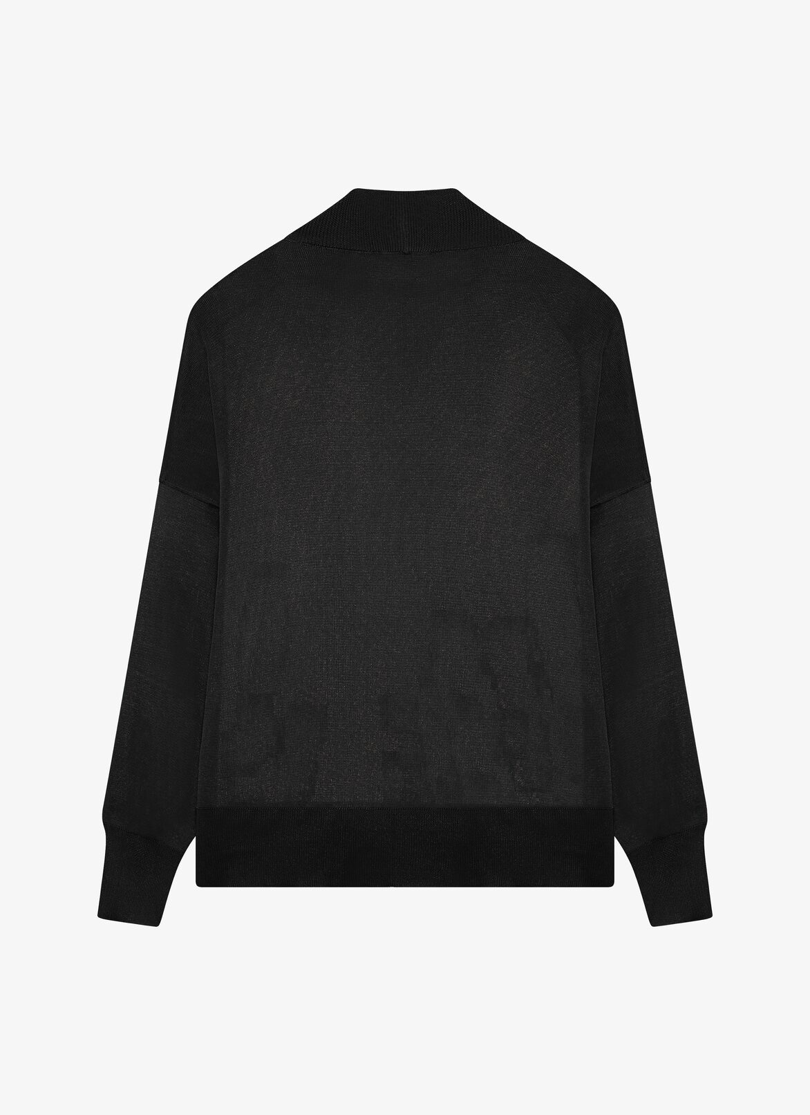 Cardigan in Hochglanz-Optik ALAÏA SCHWARZ CARDIGAN IN HOCHGLANZ-OPTIK